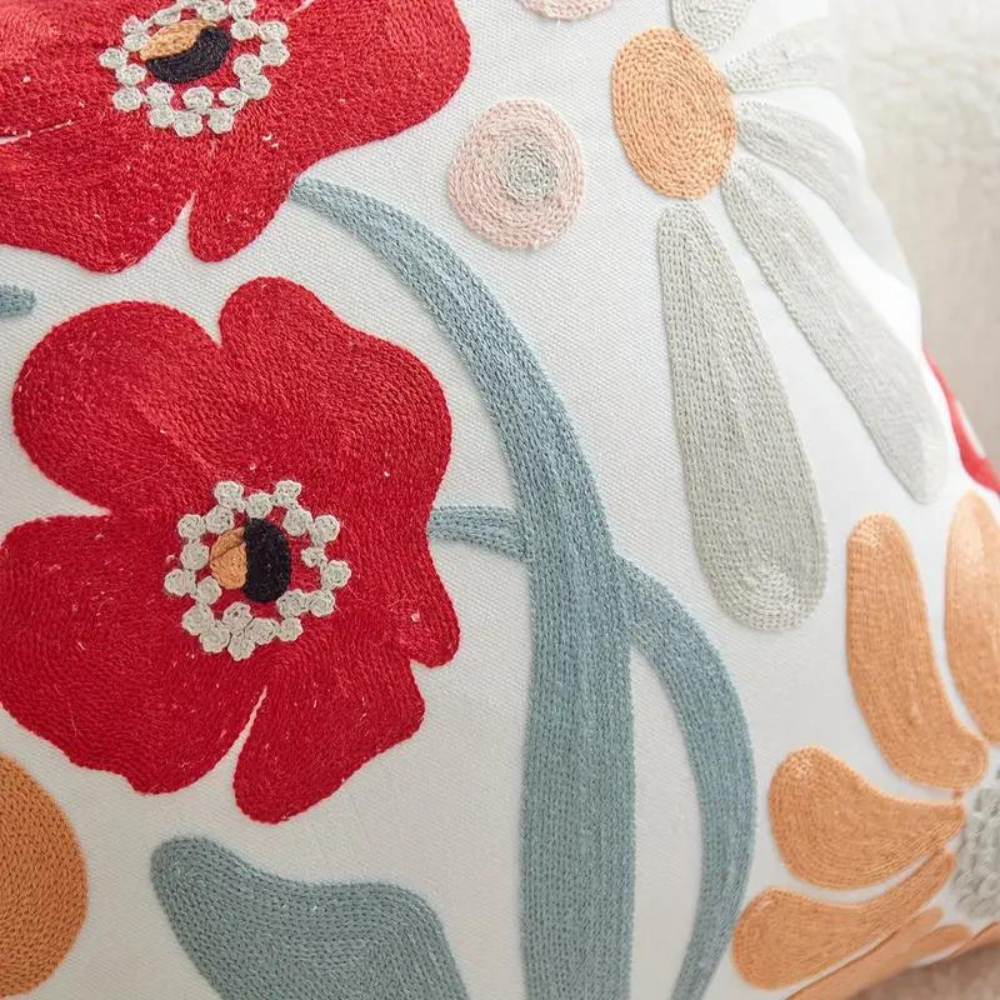 Kissenbezug mit floralem Design