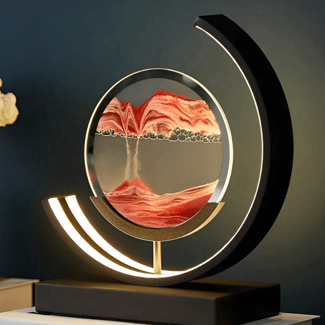 Tischlampe Sand-Kunst mit LED