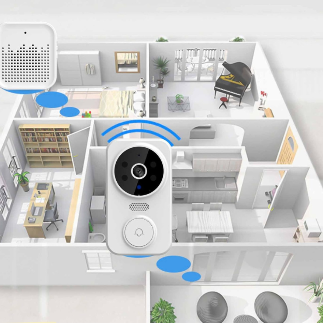 Smart WLAN-Türklingel mit HD-Kamera & Bewegungssensor