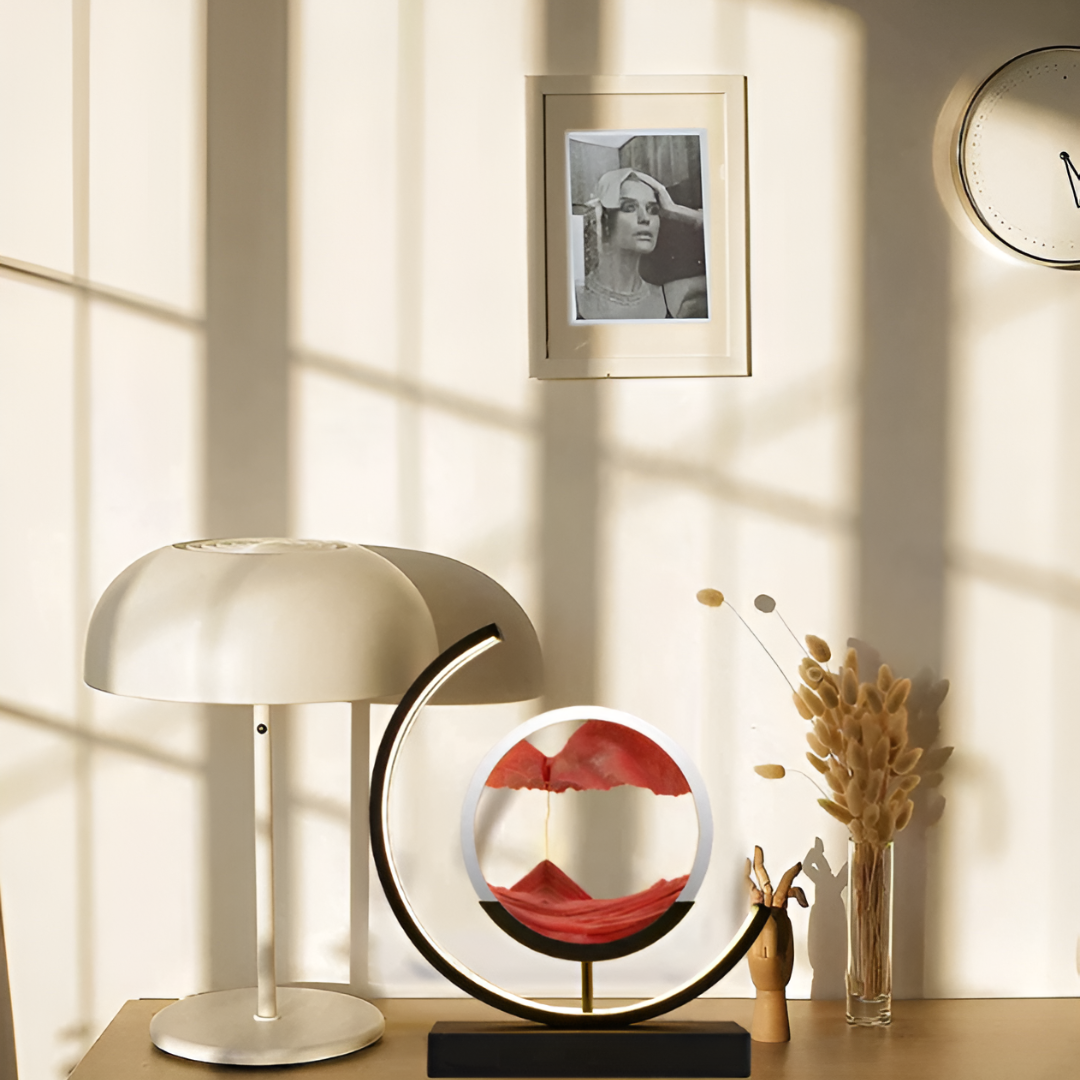 Tischlampe Sand-Kunst mit LED