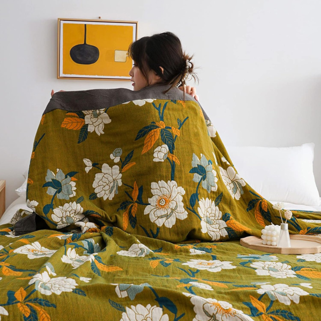 Zweiseitige Florale Decke