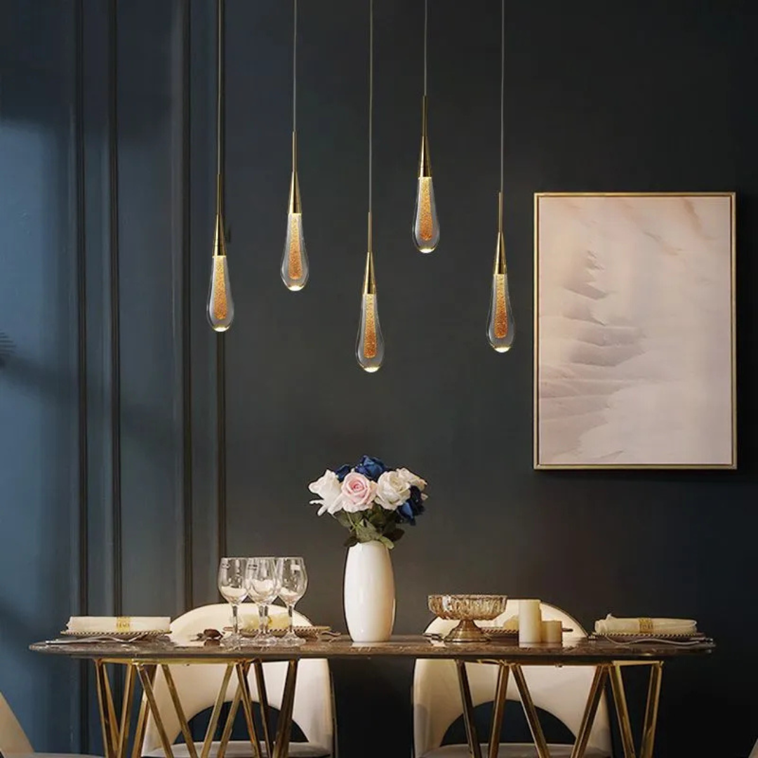 Moderne Tropfen-LED-Deckenleuchte