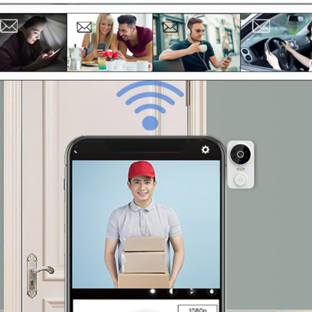 Smart WLAN-Türklingel mit HD-Kamera & Bewegungssensor