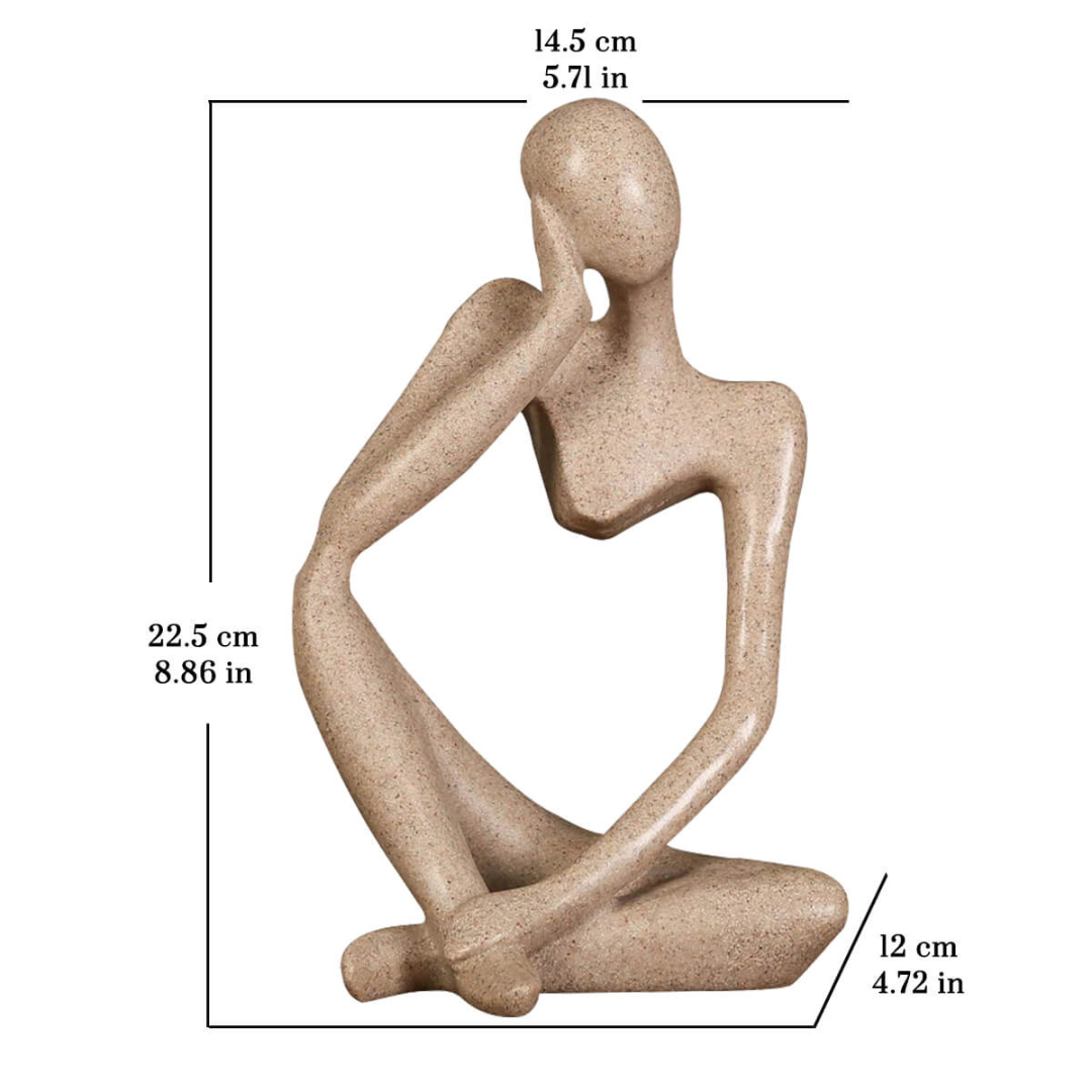 Denkende Figur in modernem Design