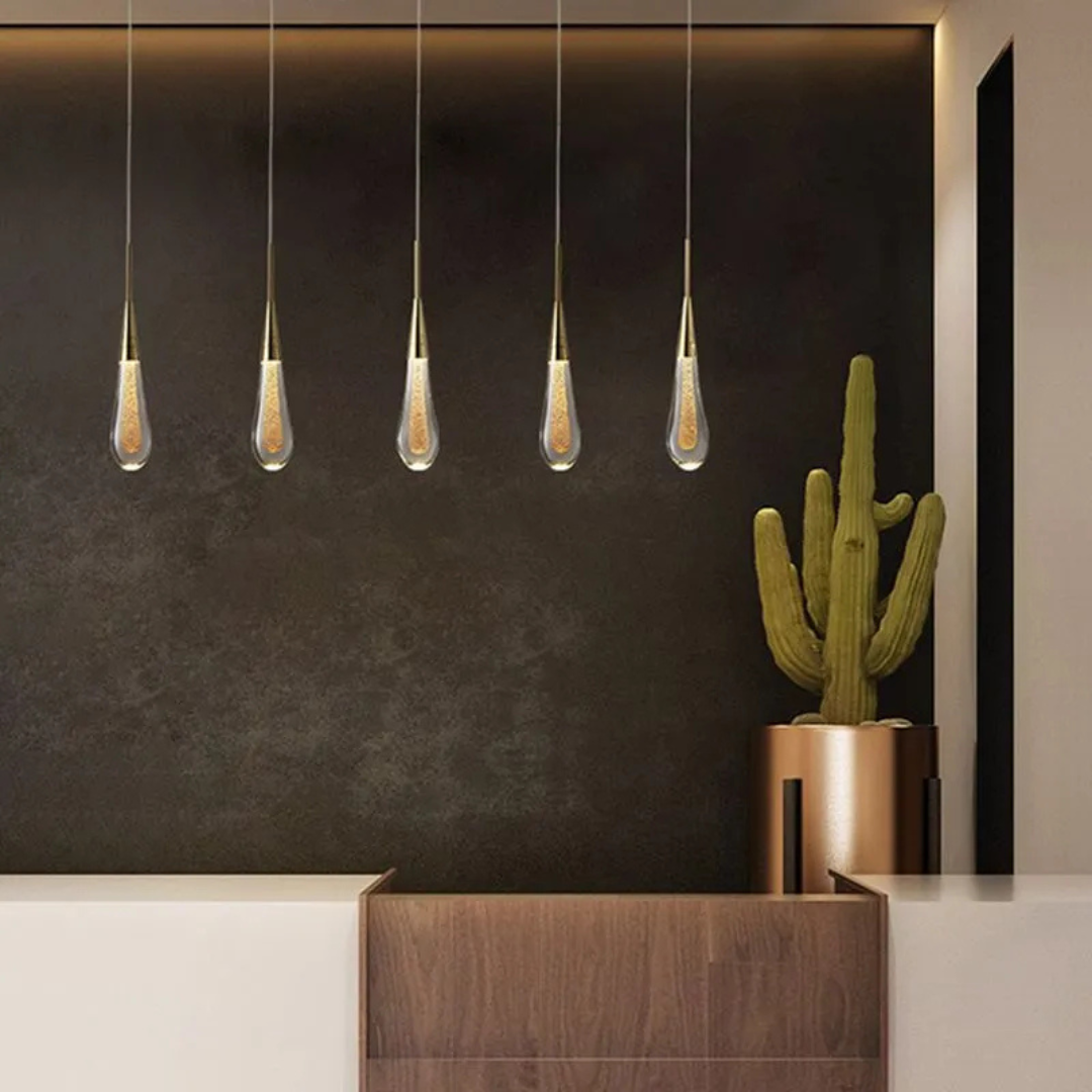Moderne Tropfen-LED-Deckenleuchte