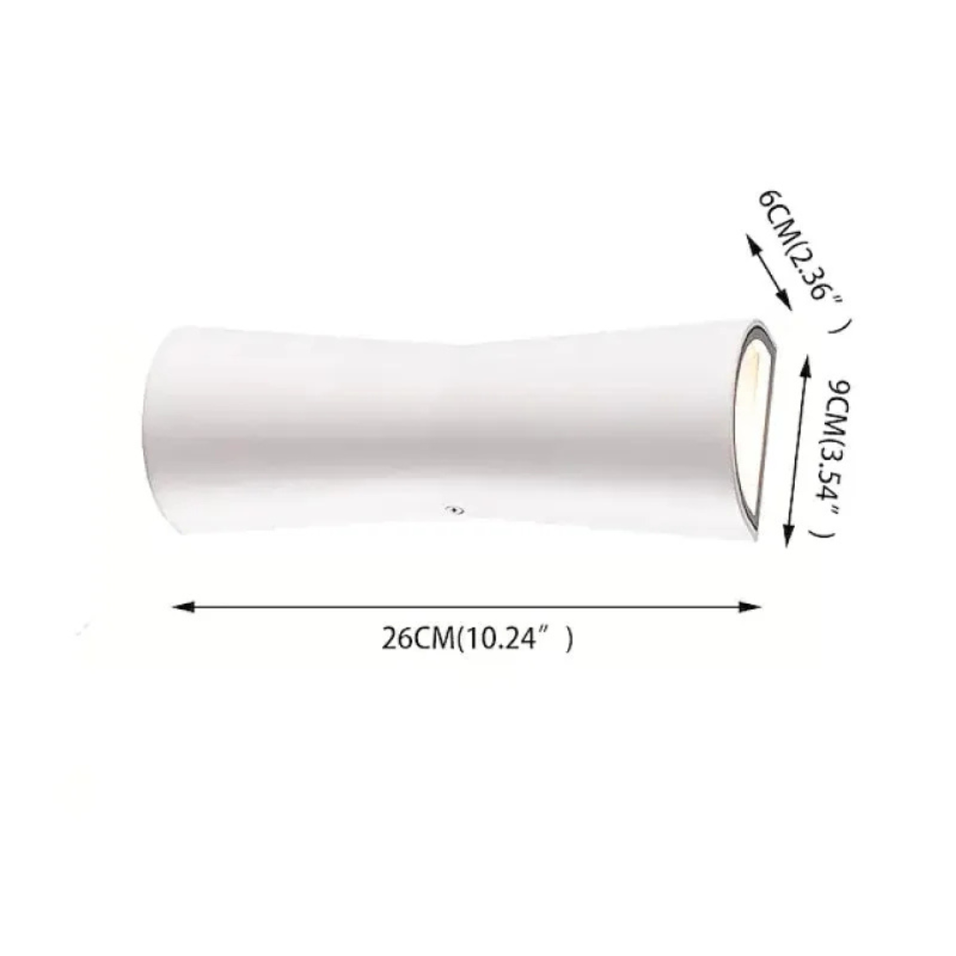 Elegante Außenwandleuchte mit LED