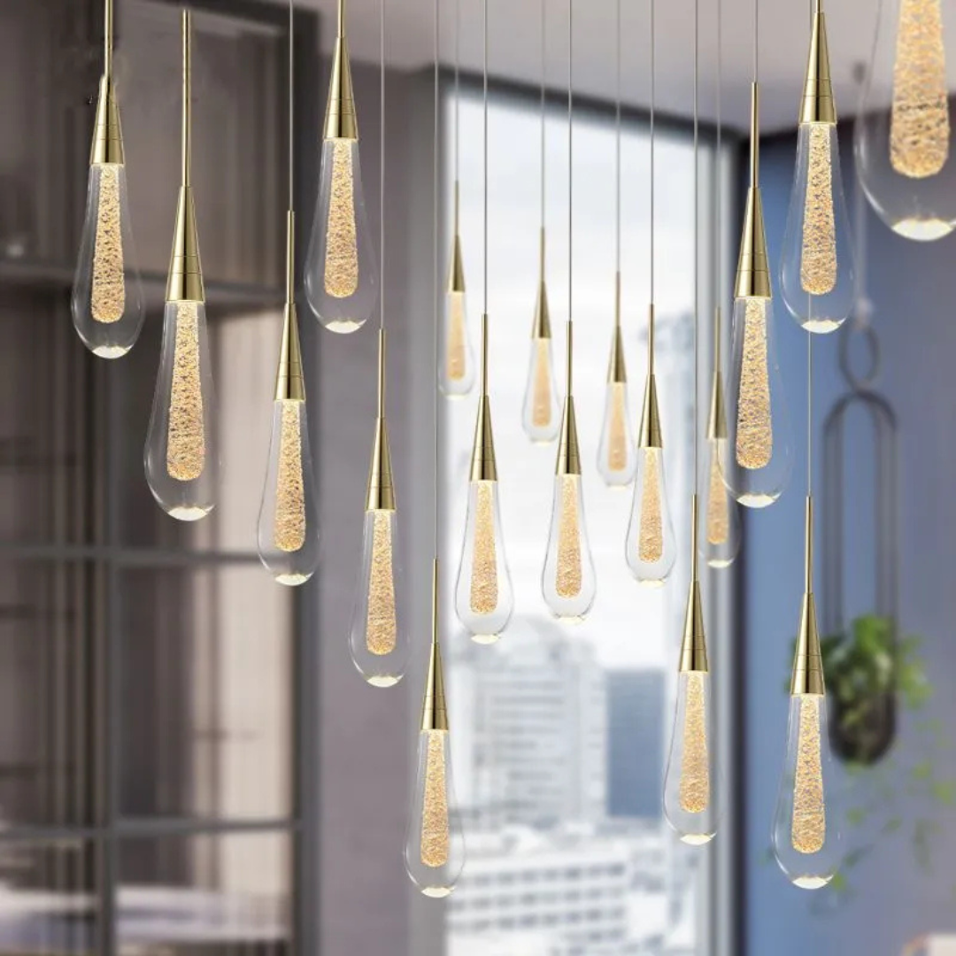 Moderne Tropfen-LED-Deckenleuchte