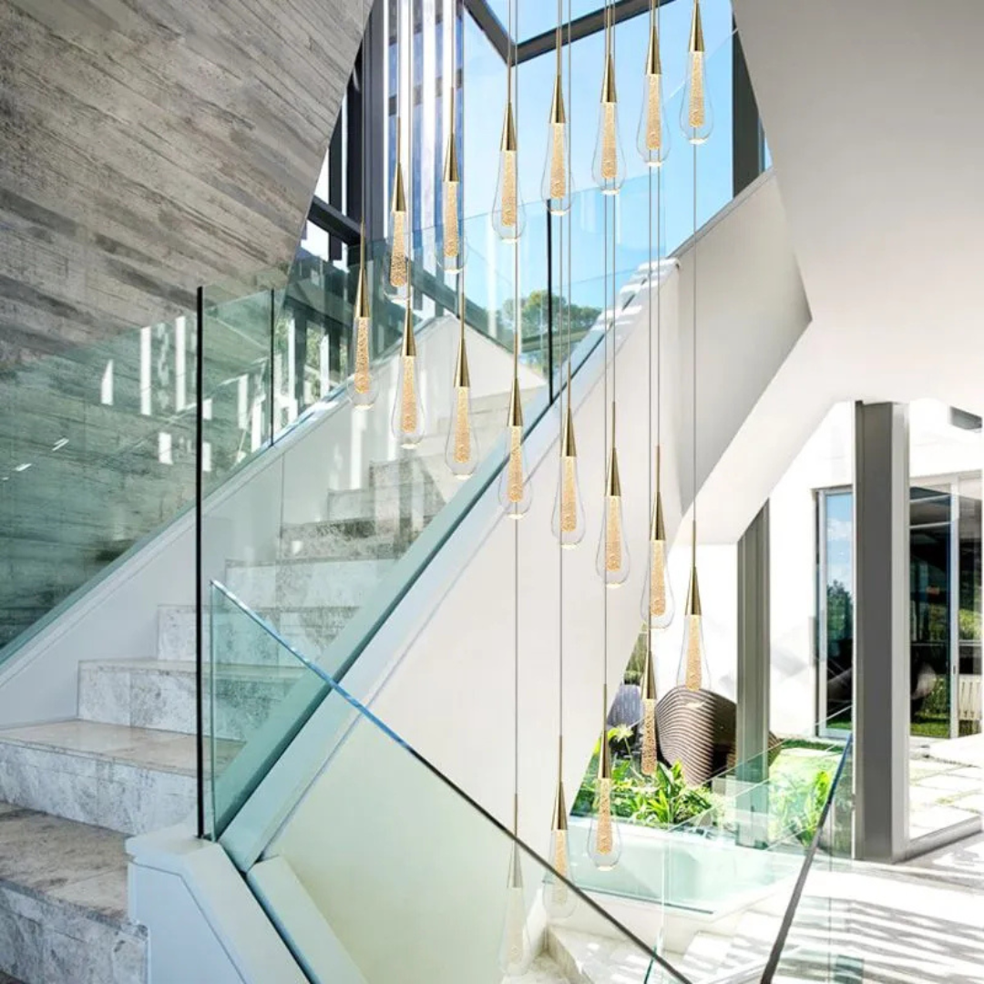 Moderne Tropfen-LED-Deckenleuchte