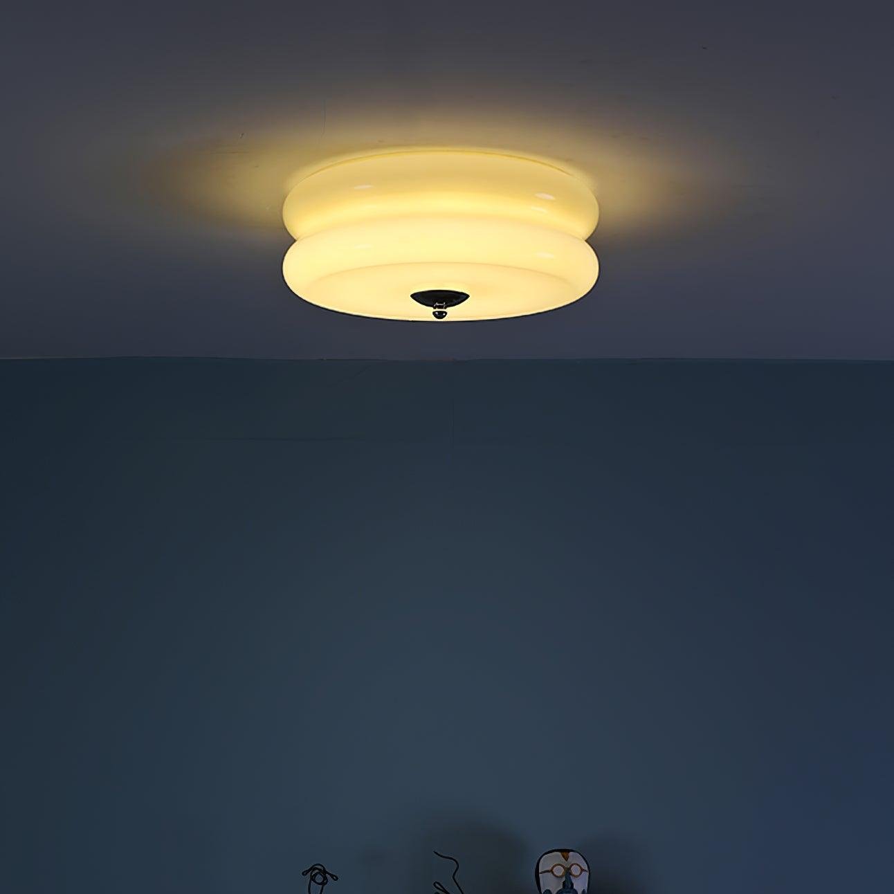 Retro LED-Deckenlampe rund