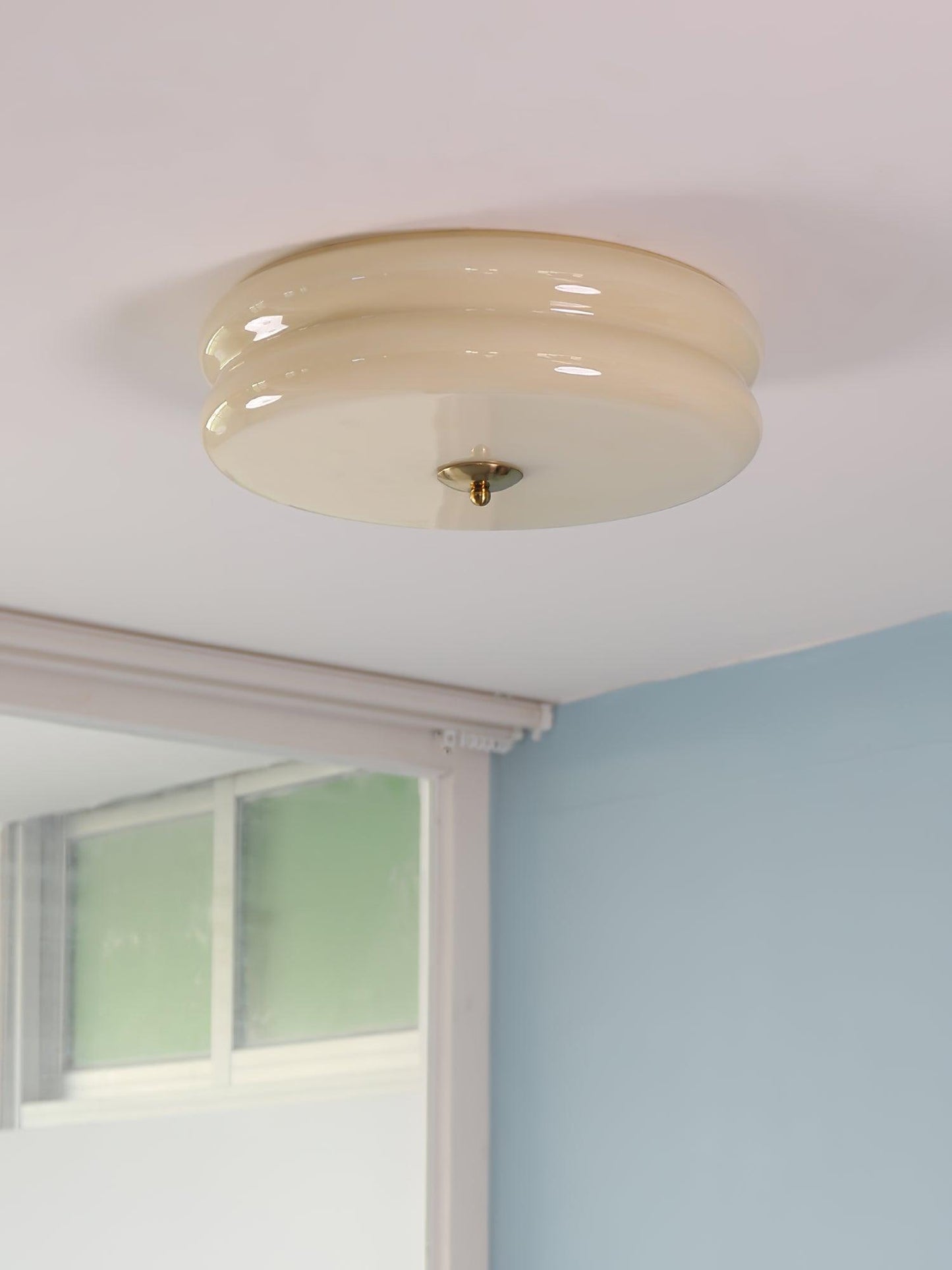 Retro LED-Deckenlampe rund
