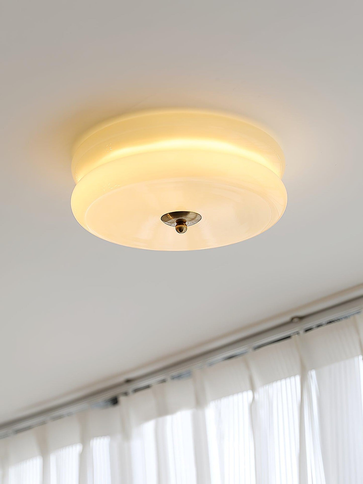 Retro LED-Deckenlampe rund
