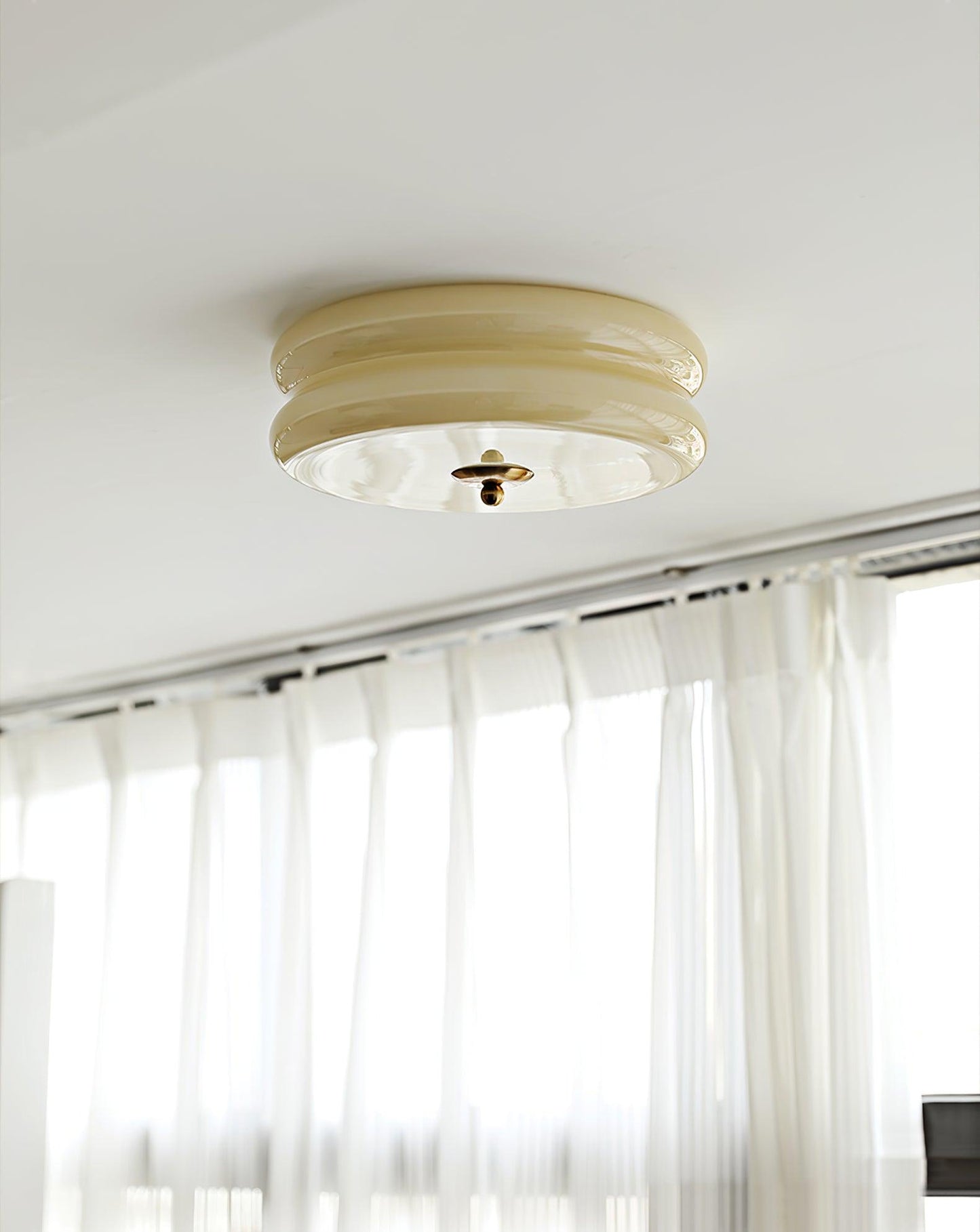 Retro LED-Deckenlampe rund