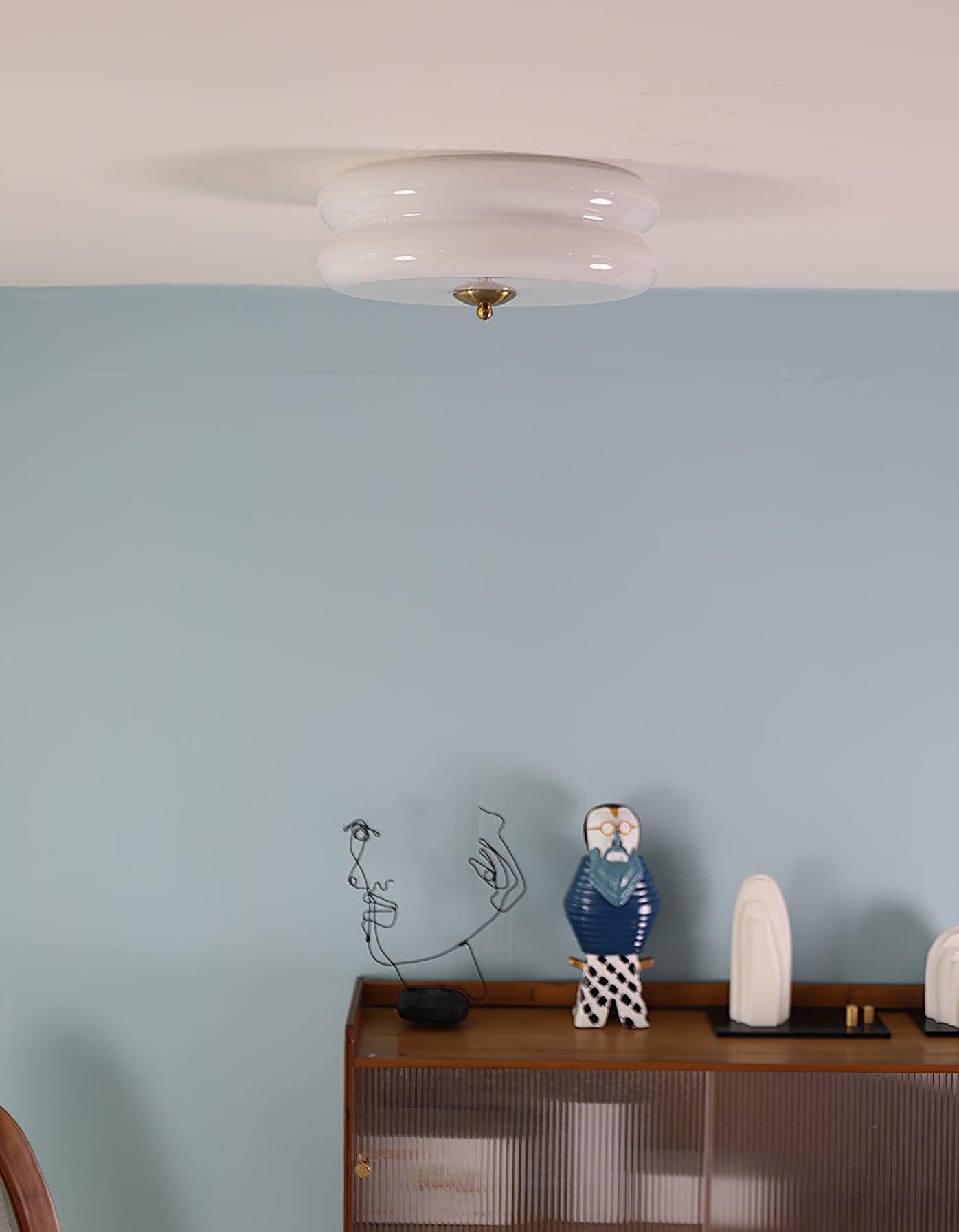 Retro LED-Deckenlampe rund