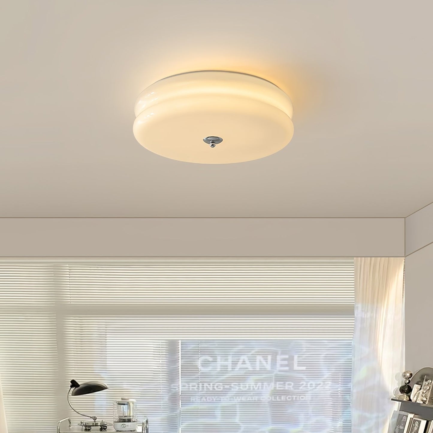 Retro LED-Deckenlampe rund