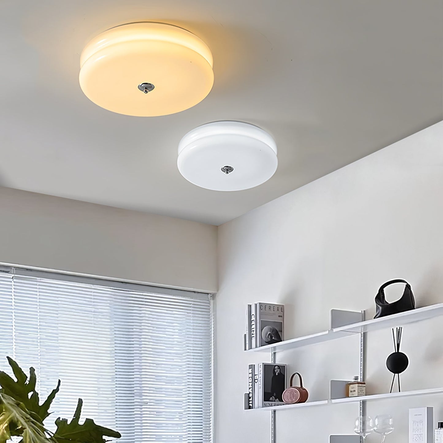 Retro LED-Deckenlampe rund