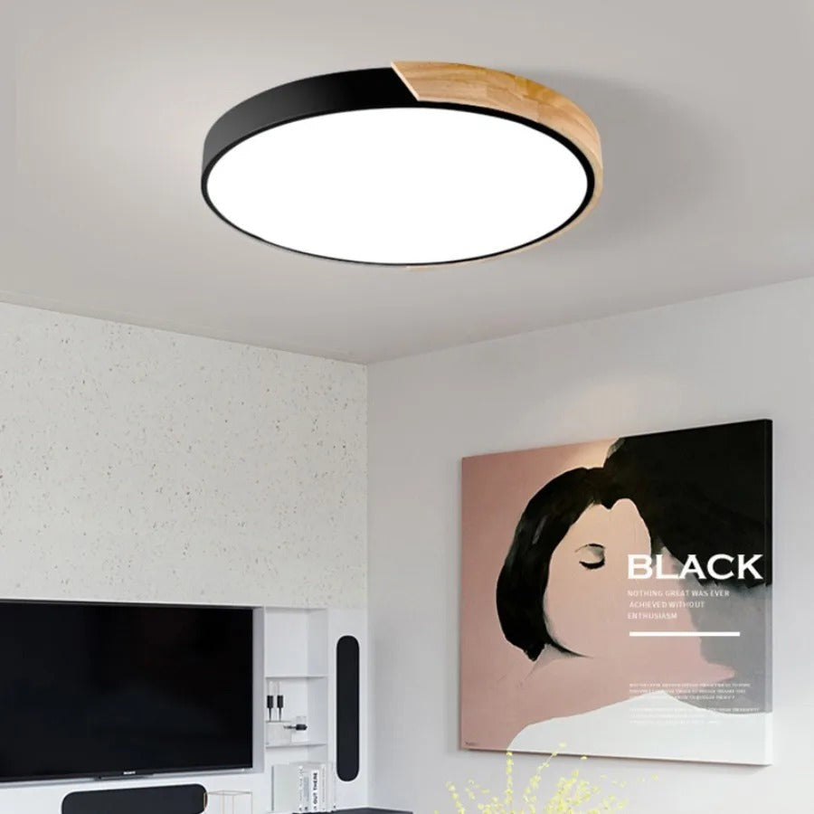 Moderne LED-Leuchte rund