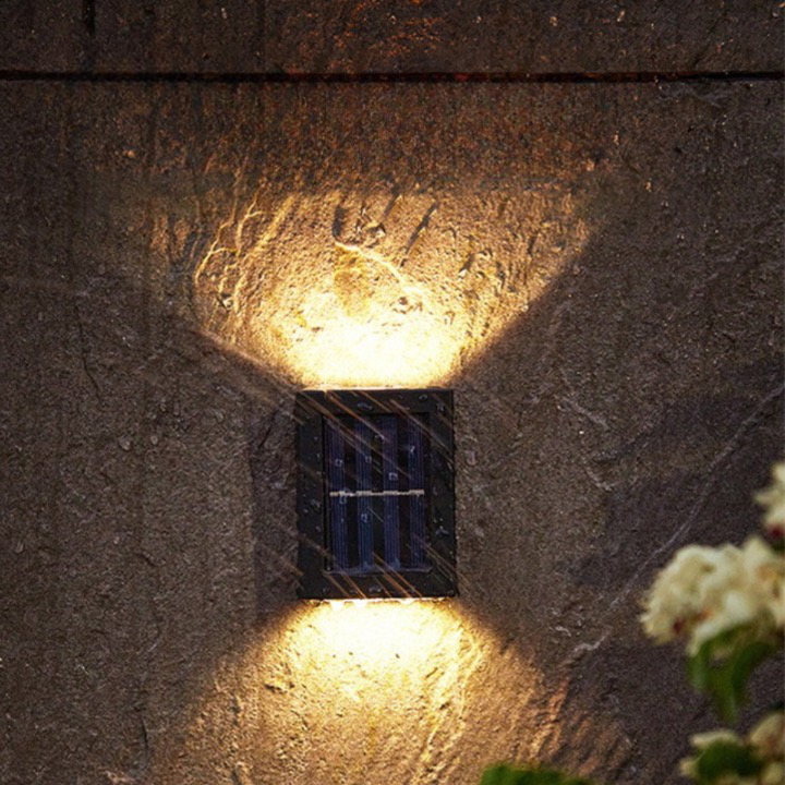 Solar-LED-Wandleuchte für Außen