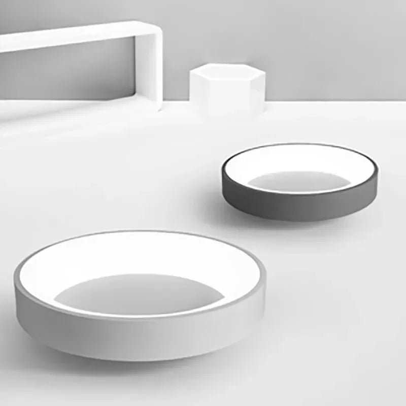 Runde LED-Leuchte im Nordic Look