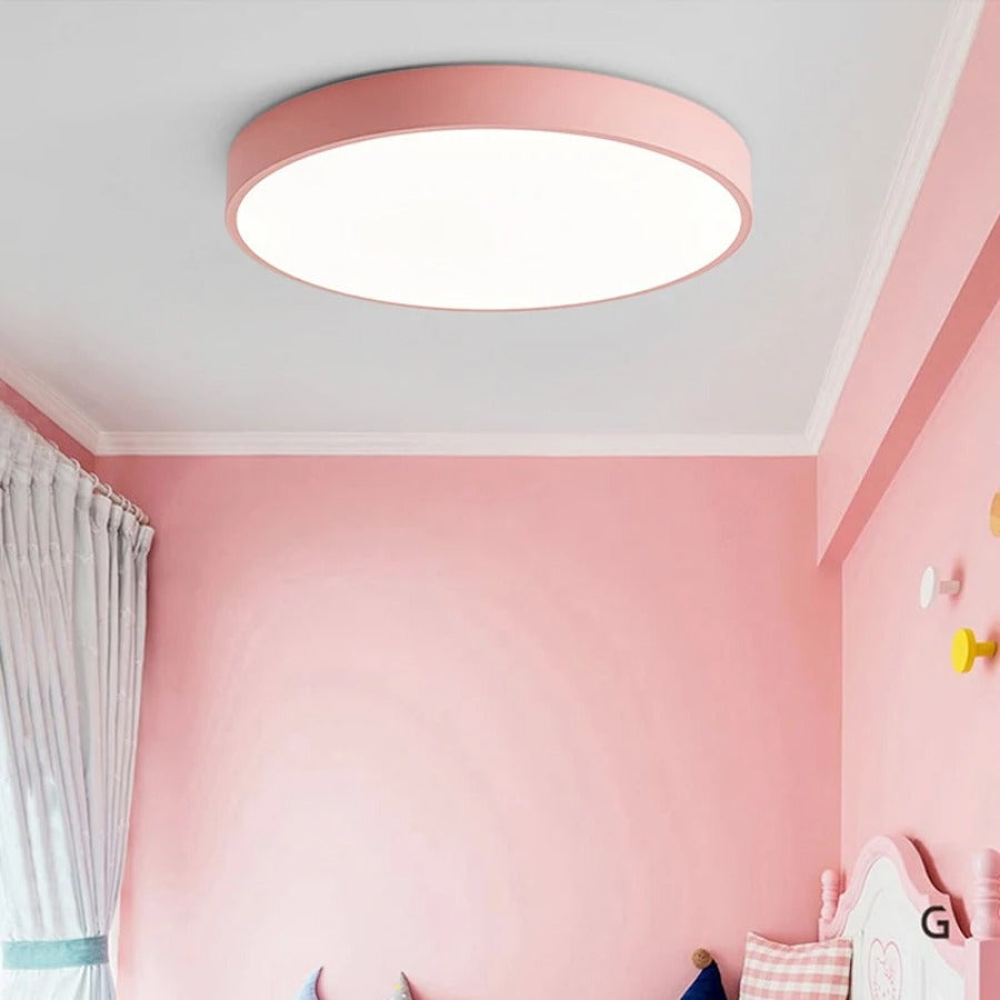 Moderne LED-Leuchte rund