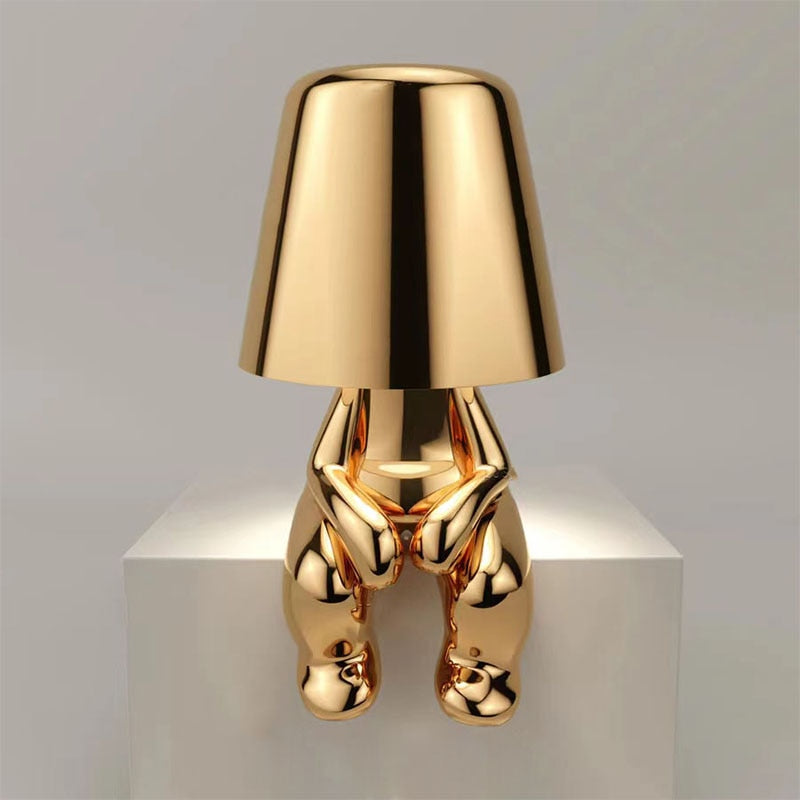Moderne Schlafzimmer Kabellose Goldene Tischlampe