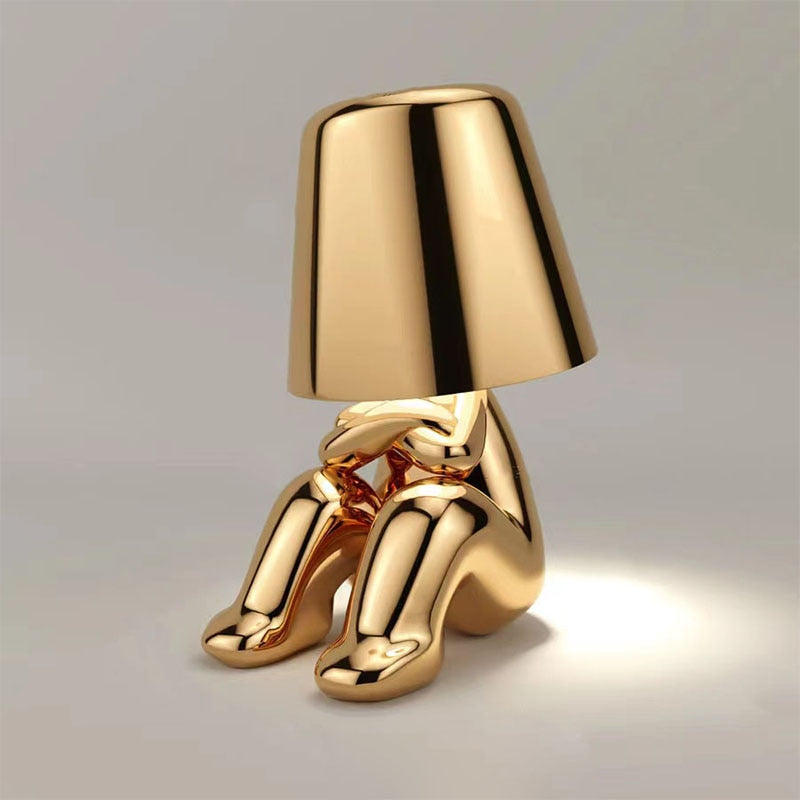 Moderne Schlafzimmer Kabellose Goldene Tischlampe