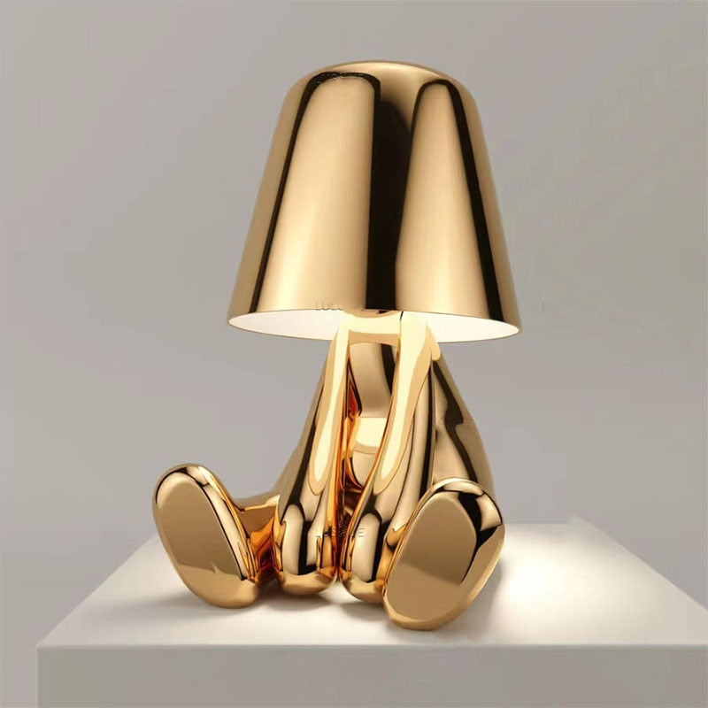 Moderne Schlafzimmer Kabellose Goldene Tischlampe