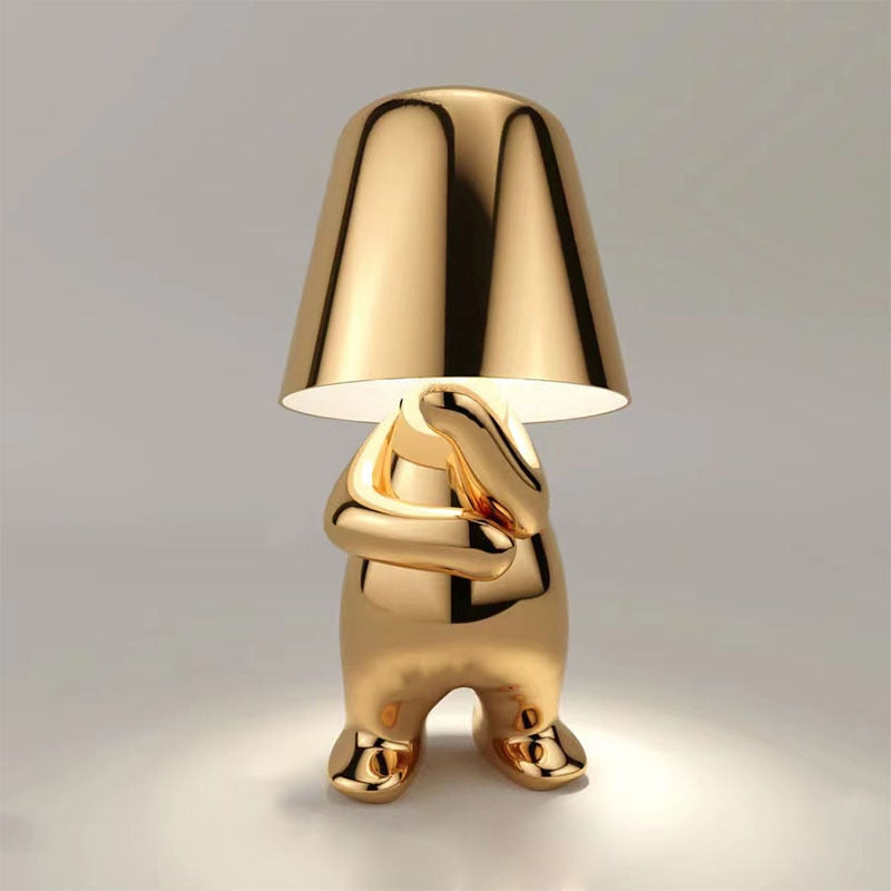 Moderne Schlafzimmer Kabellose Goldene Tischlampe