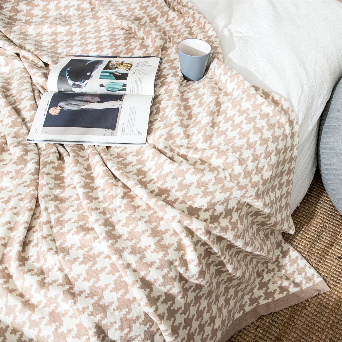 Kariertes Design Kuscheldecke