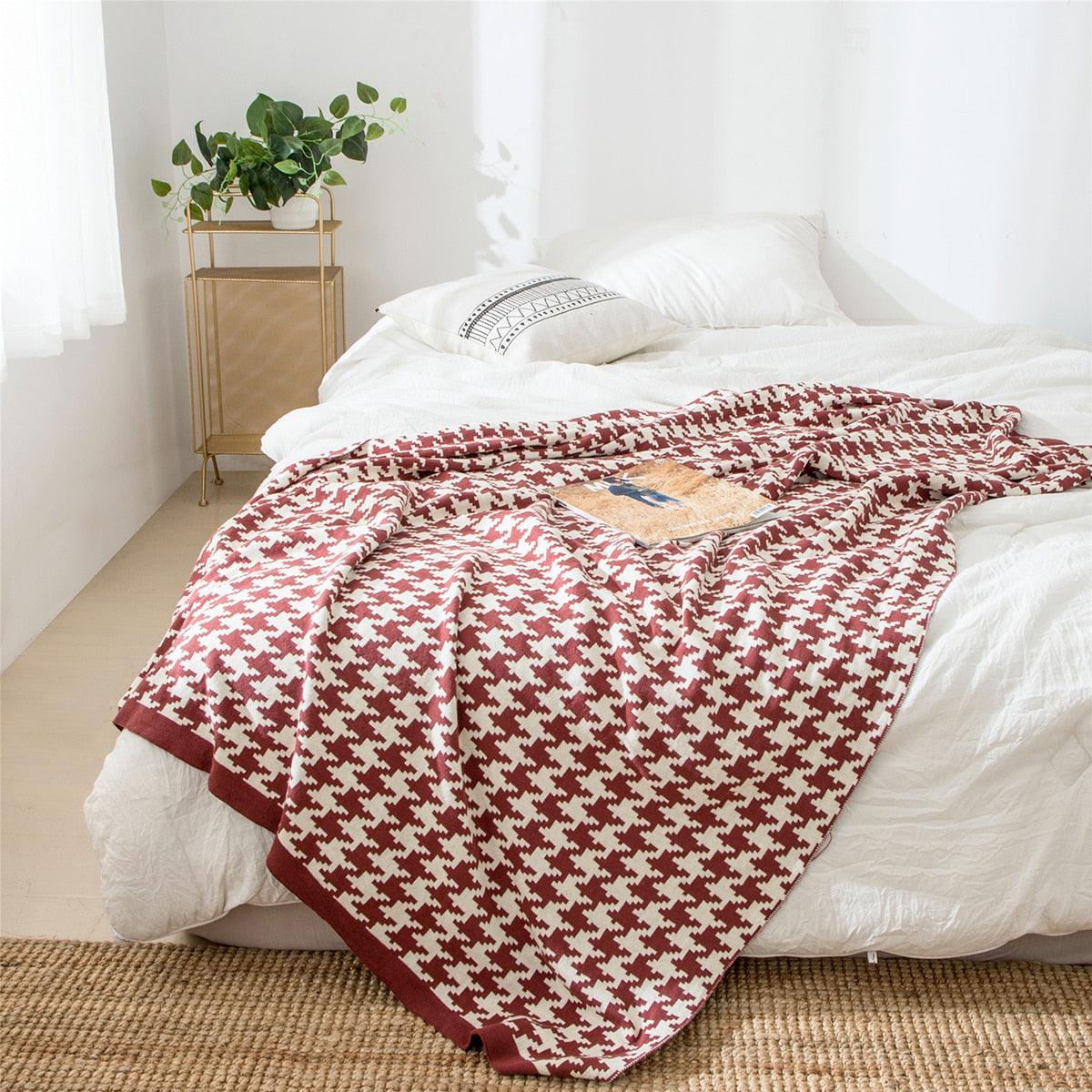 Kariertes Design Kuscheldecke