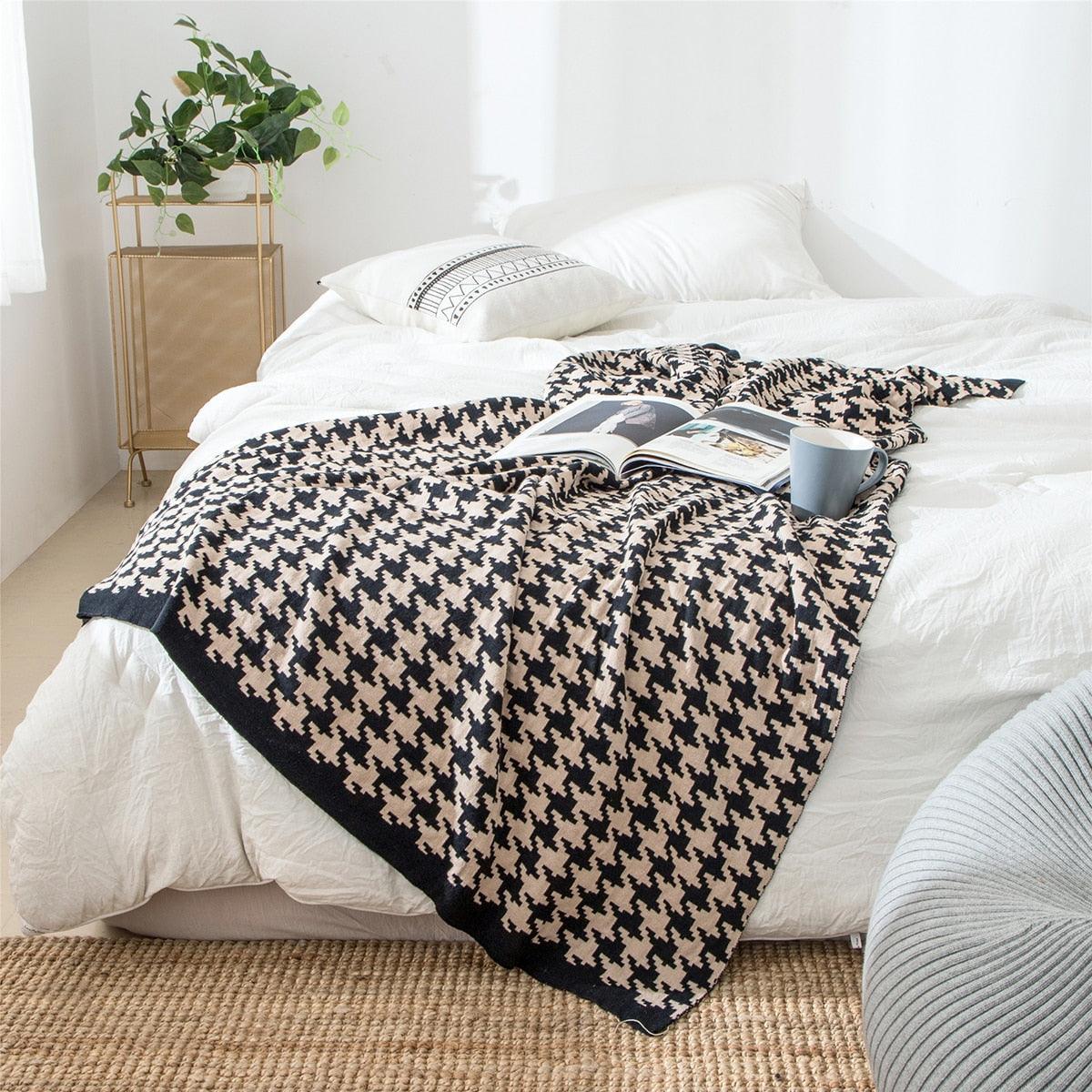 Kariertes Design Kuscheldecke