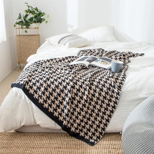Kariertes Design Kuscheldecke