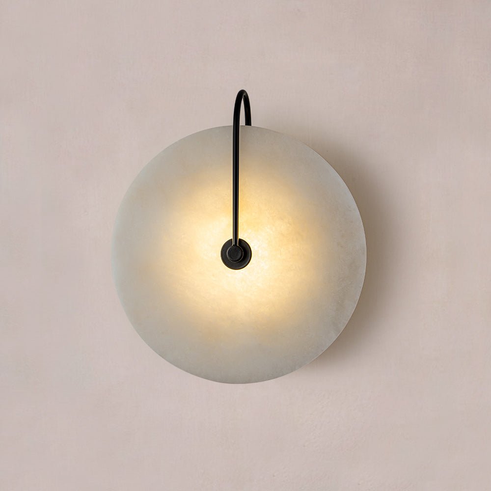 Wandleuchte mit LED & runder Abdeckung