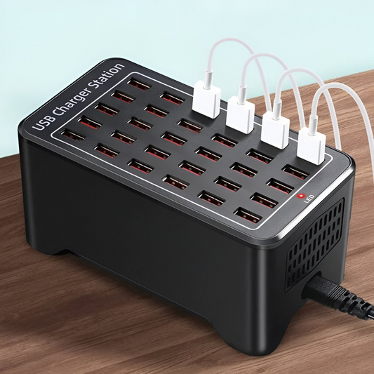 30 Anschlüssen Multi-USB-Ladestation