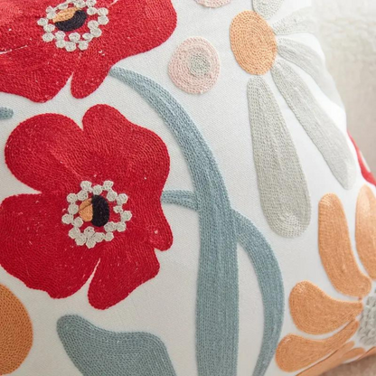 Kissenbezug mit floralem Design