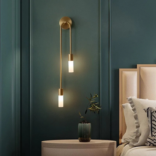 Zweiflammige LED-Wandleuchte im exklusiven Design