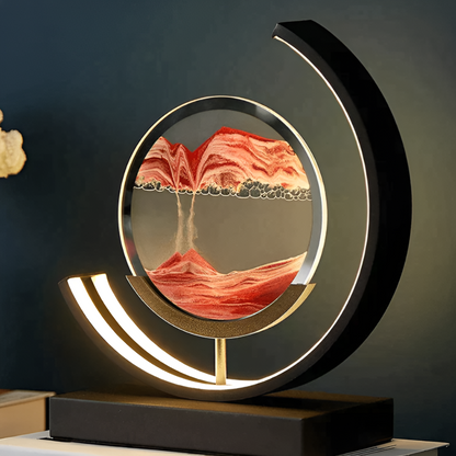Tischlampe Sand-Kunst mit LED