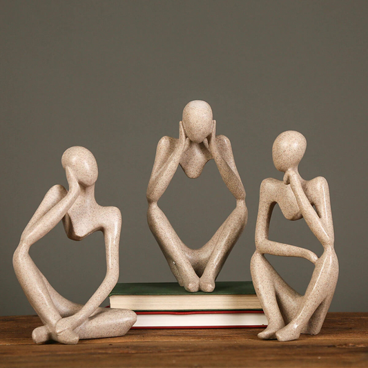 Denkende Figur in modernem Design