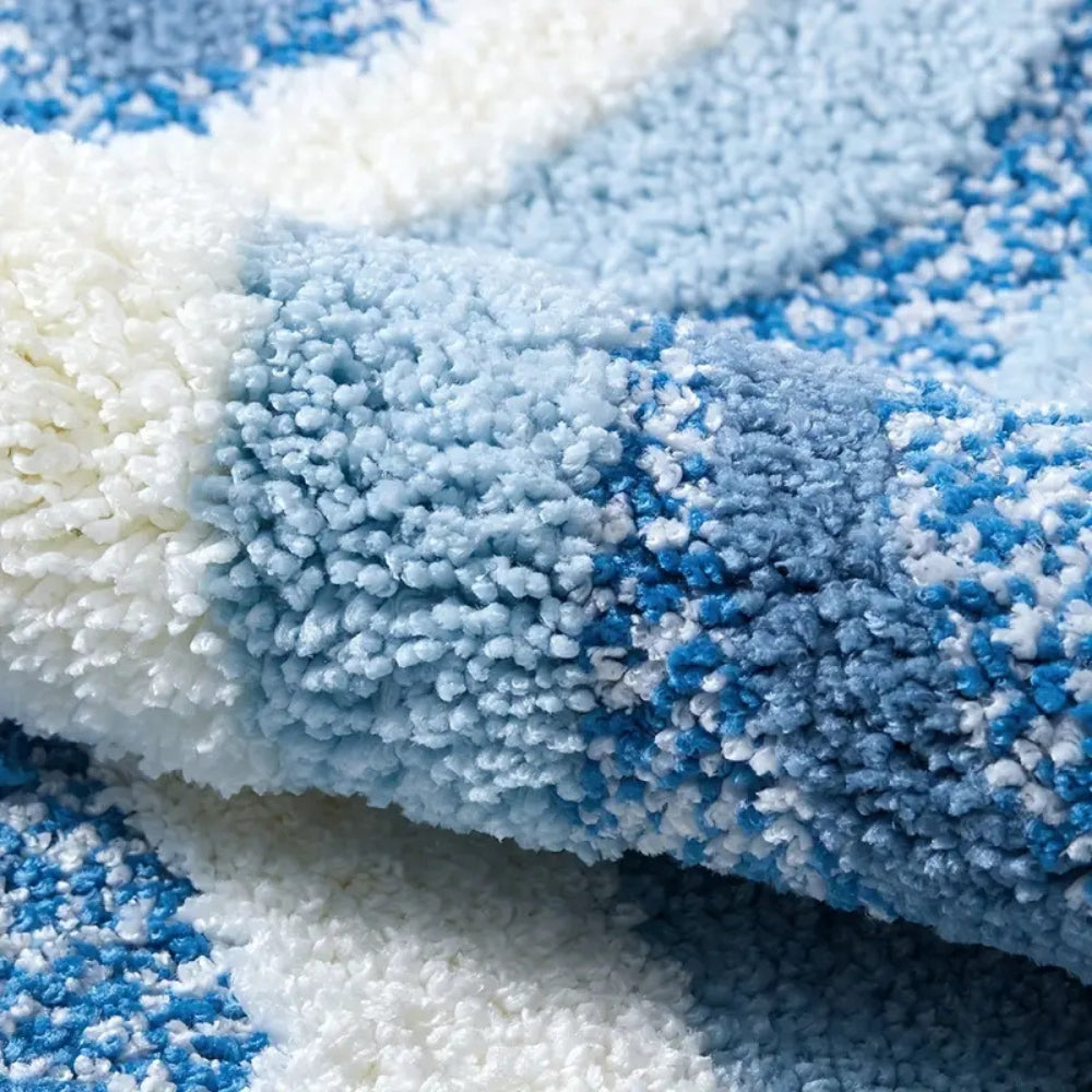 Badematte mit Wellenmuster