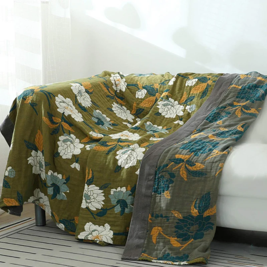 Zweiseitige Florale Decke