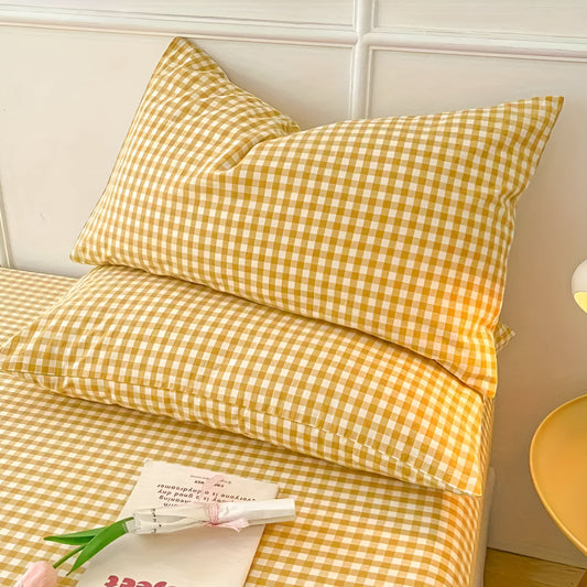 Stylischer Kissenbezug mit Karodesign