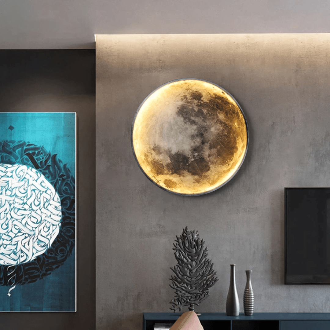 3D Mondlicht-Wandleuchte
