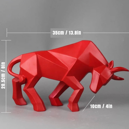 Minimalistische Stier Skulptur