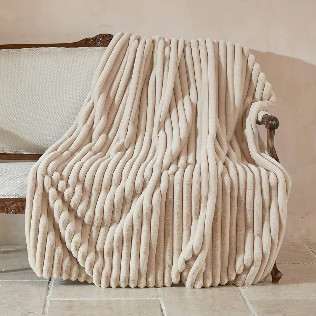Große Gerippte Kuscheldecke