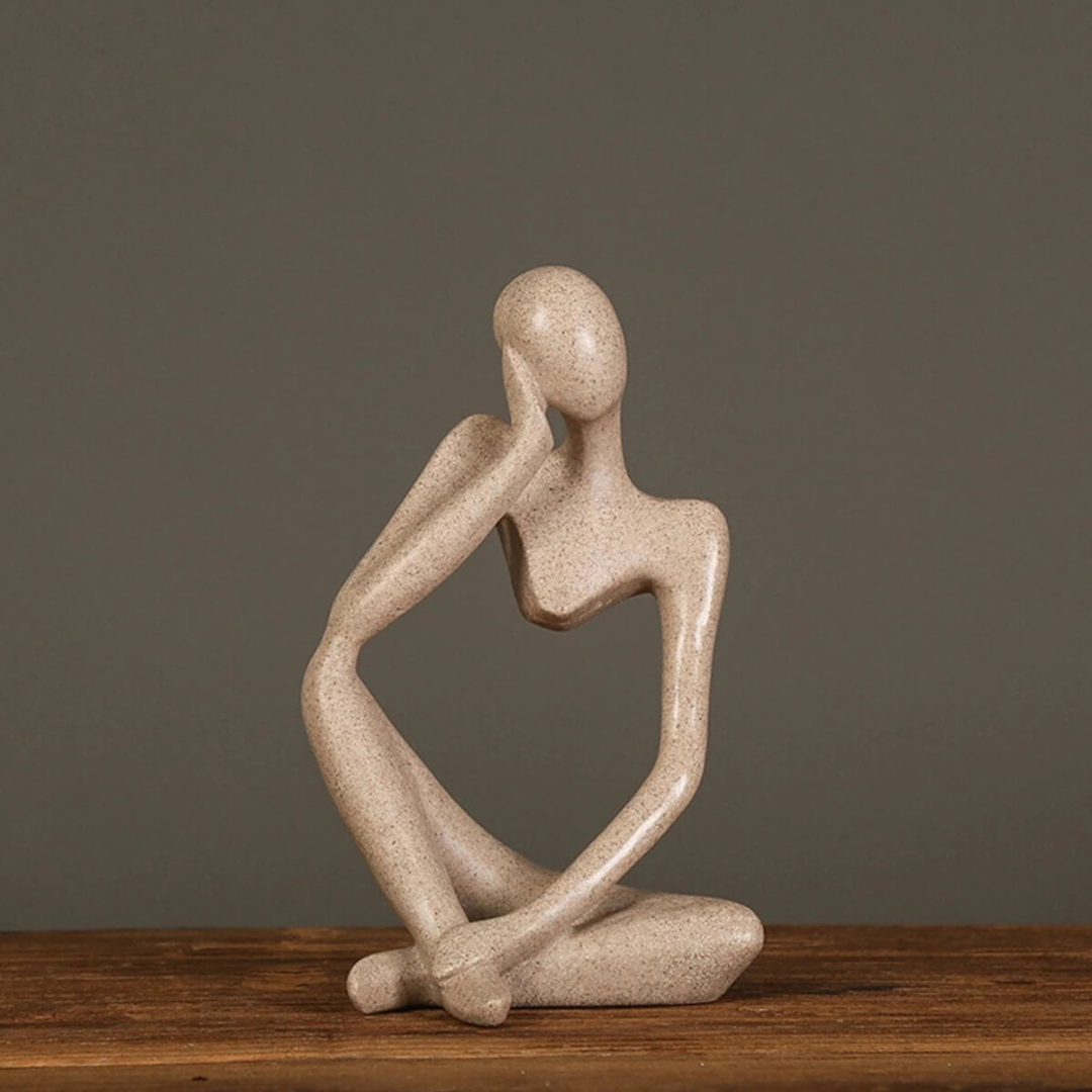 Denkende Figur in modernem Design
