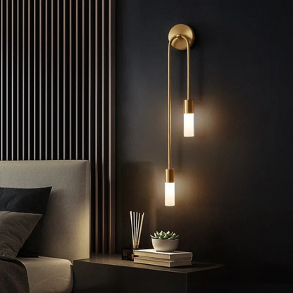 Zweiflammige LED-Wandleuchte im exklusiven Design