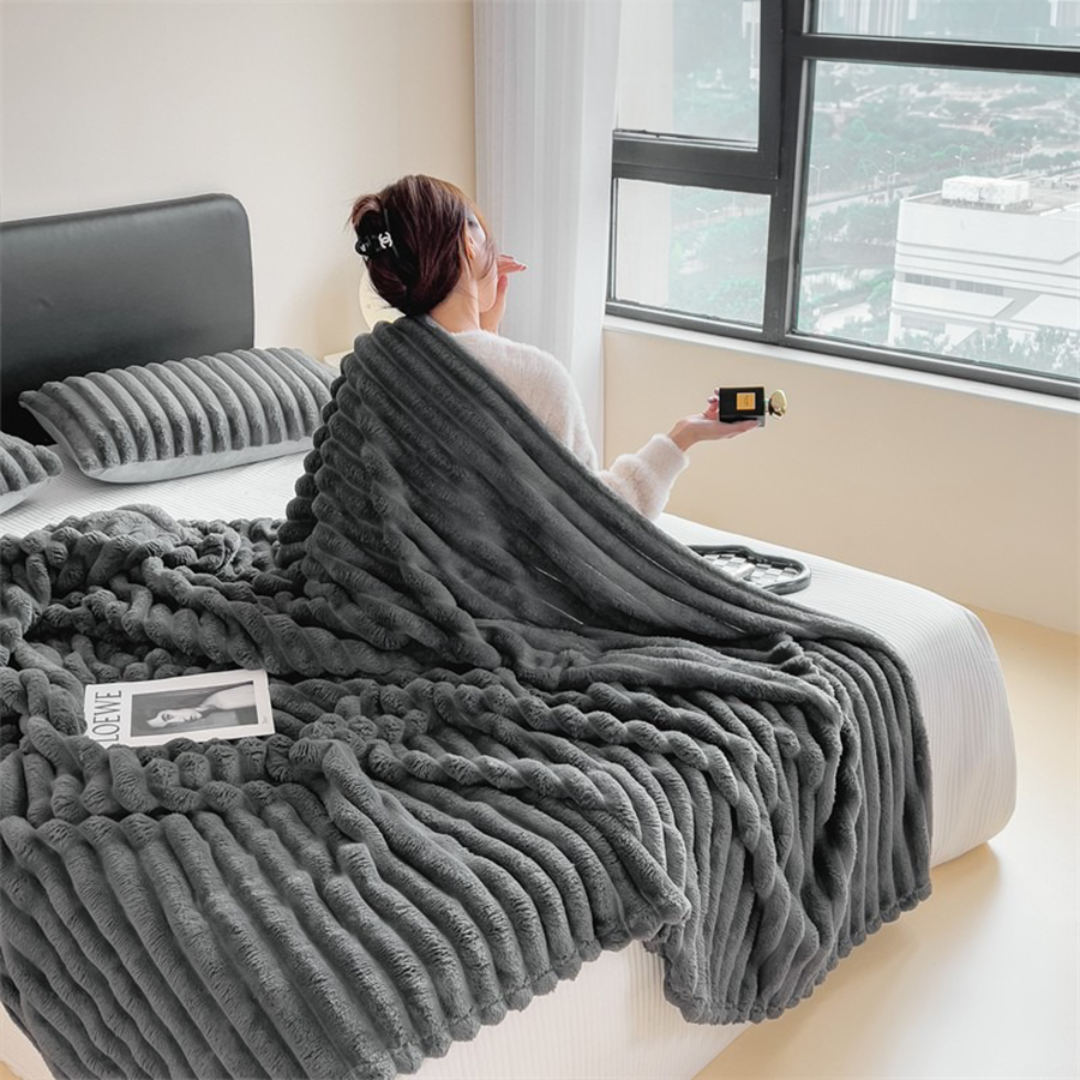 Große Gerippte Kuscheldecke