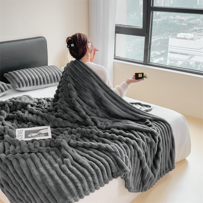 Große Gerippte Kuscheldecke