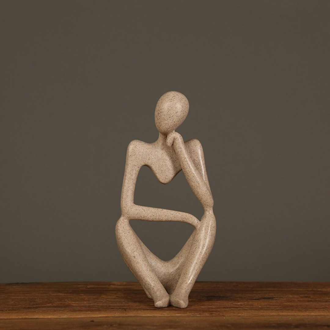 Denkende Figur in modernem Design
