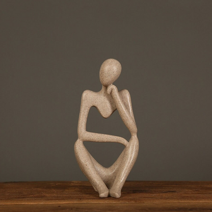 Denkende Figur in modernem Design