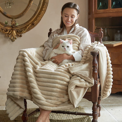 Große Gerippte Kuscheldecke